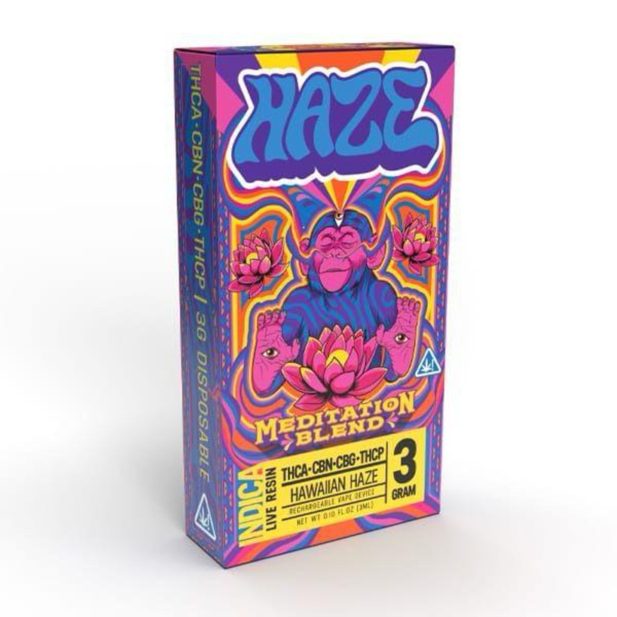 Vape Desechable Haze Meditation Blend (Híbrido) - 3gr