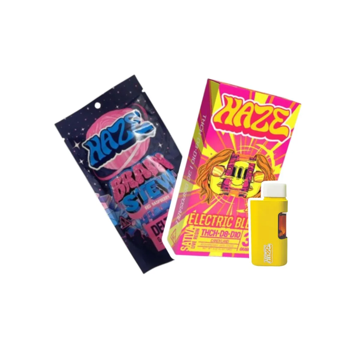 Combo Vape HAZE + Paq. X10 Gomitas Brain Stew